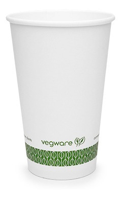 Vasos De Café Blanco 12oz, Biodegradable Pack De 200 Uni  