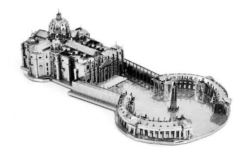 3d Puzzle Metalico Basílica De San Pedro