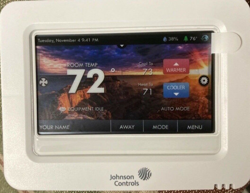 Johnson Controls Digital Thermosta With Humidity Controls 