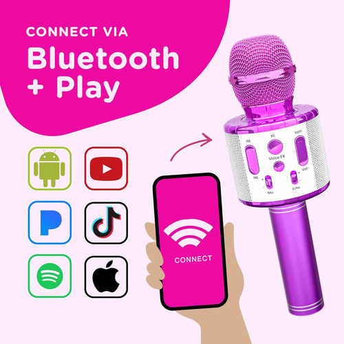 Move2play, Micrófono De Karaoke Para Niños | Incluye Bluetoo