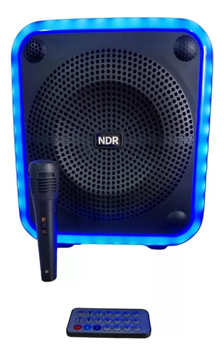 Parlante Bluetooth Control Remoto Micrófono Rgb Sonido Full