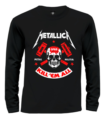 Camiseta Camibuzo Rock Metal Metallica Seek And Destroy