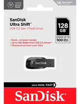 Comprar Pen Drive 128gb Cruzer Blade Ultra Shift 3.0 Lacrado Sandisk