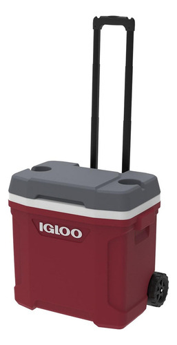Hielera 30 Qt Con Rueda Latitude Roja 43 Latas Igloo Color