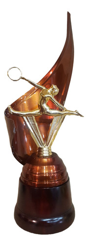 Trofeo Metálico Gimnasia Deportiva Artística Aro 28cm