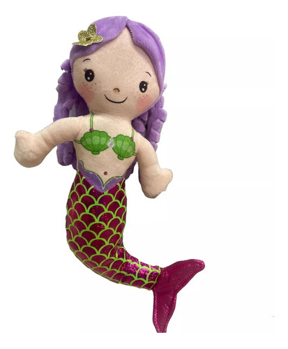 Muñeca Sirena Peluche Felpa Suave Regalo Niña Princesa