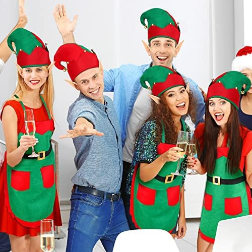 Conjunto De Disfraz De Elfo Navideño Para Mujer Incluye De