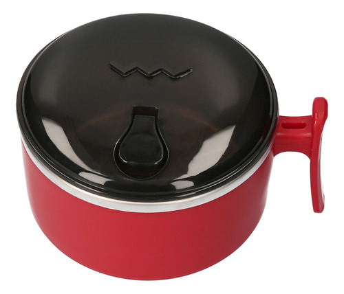 Tazón De Sopa De Acero Inoxidable De 33 Oz Con Tapa Y Asa,
