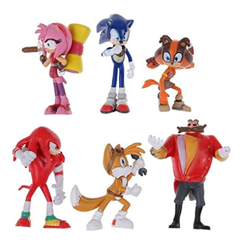 Juguetes Coleccionables #6pcs Sonic Pvc Action