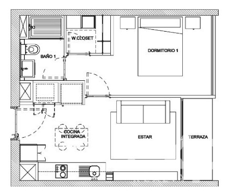 Departamento En Arriendo De 1 Dorm. En Ñuñoa