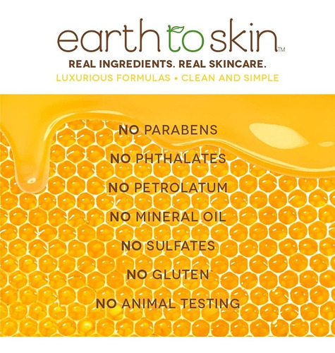 Imagen 2 de 6 de Earth To Skin Serum Honey Manuka Con Ácido Hialurónico 60 Ml