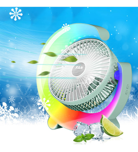 Ventilador De Escritorio Doméstico Con Carga Usb A Color Run