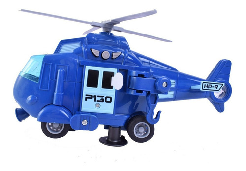Helicoptero A Friccion Luz, Sonido Y Movimiento Duende Azul