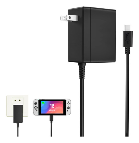 Cargador Rápido 15v 2.6a Para Consola N-switch O Lite 1.5m