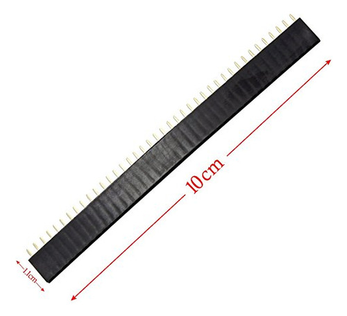 40pcs 0.100pulgadamacho Y Hembra Pin Header Connector 40pin