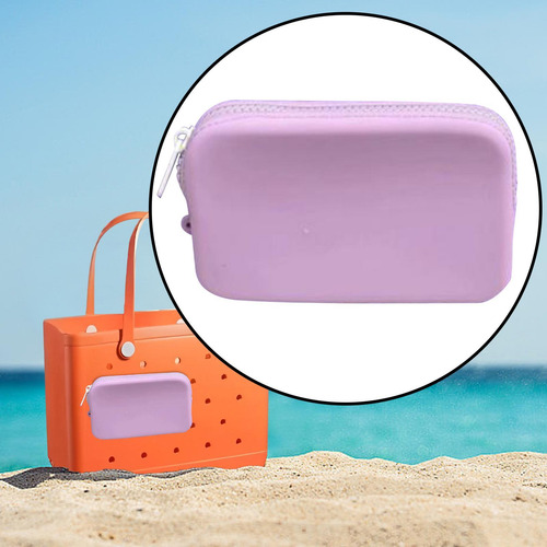 4 Monedero De Silicona Para Bolso De Playa, Tarjetero,