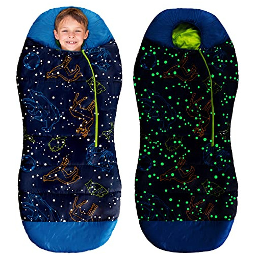 Acecamp Glow In The Dark Mummy Sleeping Bag For Kids And You