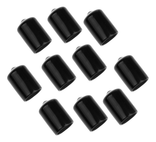 10pcs Pool Case Cubierta Protectora De Goma - Negro