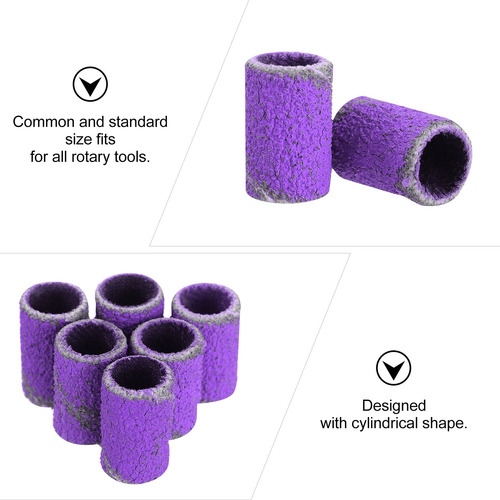 100 Piezas De Bandas De Lijado Para Taladro De Uñas, Anillo