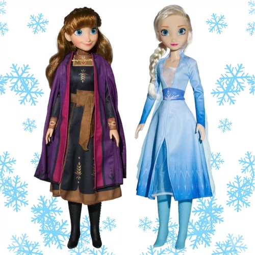 Conjunto de Bonecas Articuladas - Disney Frozen - Anna e Elsa