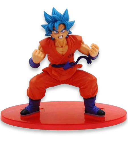 Figura De Acción Goku Ssj God Azul Dragon Ball Z Anime