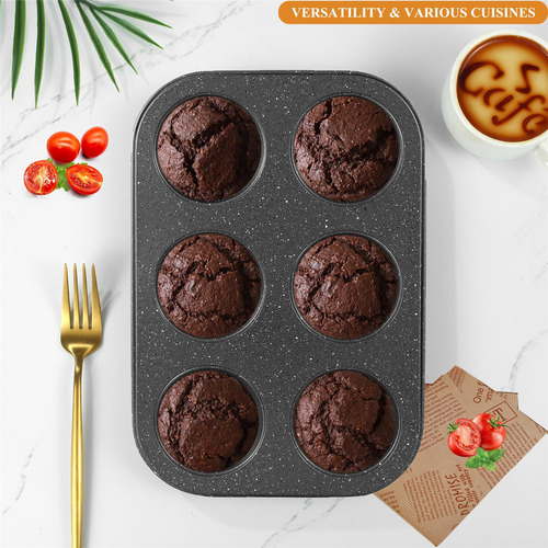 Molde De Cupcake De Muffin De Walooza, Latas De Muffins 6,