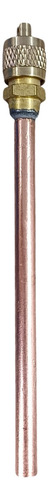 5 Válvula Serviço Refrigeração Scharader 1/4 100mm Ar Split