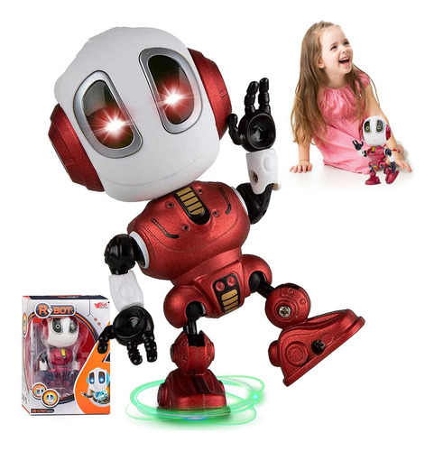 Robot Inteligente Con Parlantes Inteligentes Eléctrico Usb Adecuados Para Niños De 2 A 9 Años Color Rojo,robot para niños,robot juguete,robot de juguete