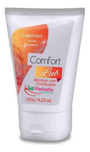 Gel Lubrificante Íntimo 120g Sabor Morango Com Champagne Top