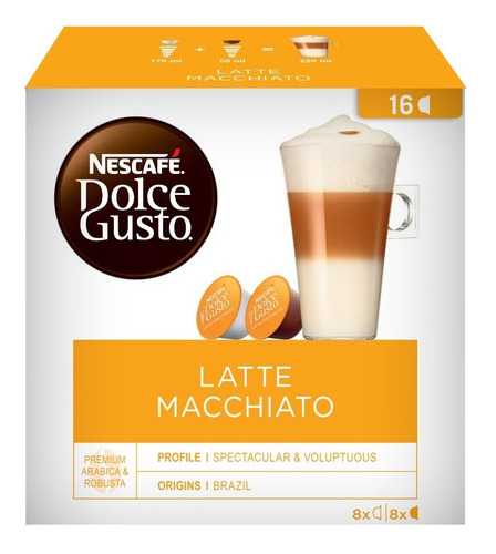 Imagen 2 de 7 de Cápsulas Nescafé Dolce Gusto Latte Macchiato Oficial