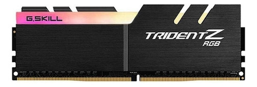 Memoria RAM Trident Z RGB gamer color negro 16GB 2 G.Skill F4-3600C18D-16GTZR