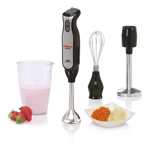 Imagen 4 de 4 de Mixer Liliana Supermix AH730 negro y acero inoxidable 220V - 240V 50 Hz x 60 Hz 800W