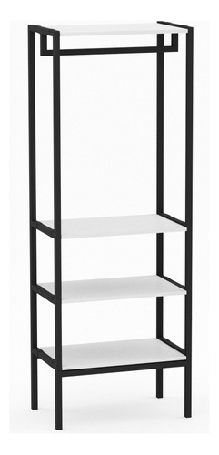 Closet Organizador Armable Metálico Nuuk Concept Recámara Color Blanco