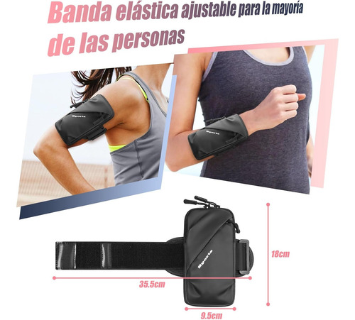 Bolsa Porta Celular Para Gym Correr Deportiva Impermeable