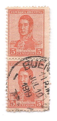 Argentina 233 Gj 483 $ Filigrana Wheatley Bond & Co S Martín