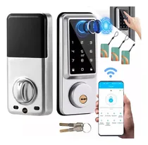 Comprar LOKOOY Cerradura Inteligente, Cerradura Electronica App 5 en 1 Métodos de Apertura Aplicación Móvil, Huella Digital, Código,Tarjeta RF, Cerrojo Automático Electrónico