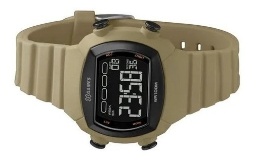 Relógio Digital Verde Militar X-games Orient Original Xgppd1