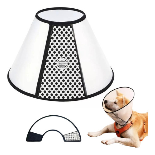 Collar Isabelino Lampara Perros Grandes Heridas 46cm Talla 7 Color Transparente Tamaño Del Collar Xl