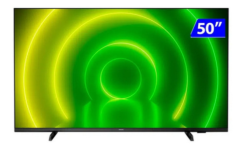 Imagem 1 de 5 de Smart Tv Philips Led 50 4k Ultra Wi-fi Android 50pug7406/78