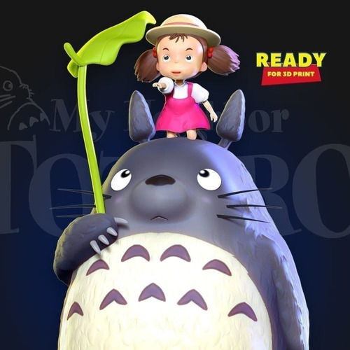 Archivo Stl Impresión 3d - My Friend Totoro - Totoro & Mei