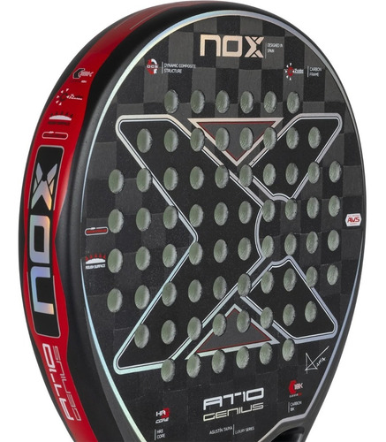 Imagen 2 de 7 de Pala Nox At10 Luxury Genius 18k Agustin Tapia 2023 + Funda