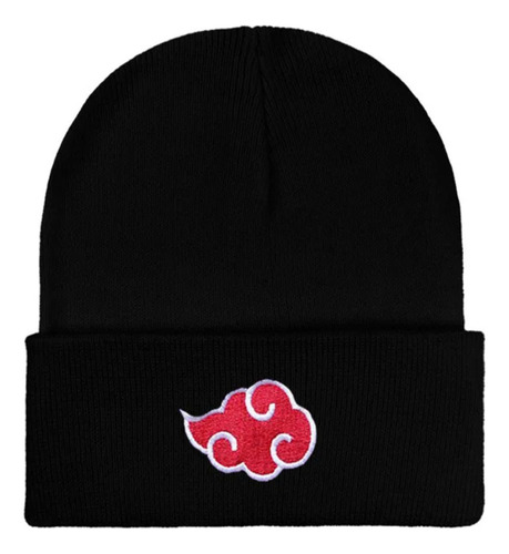 Gorro De Punto Akatsuki Naruto Kawaii Lindo Negro Otaku Anim