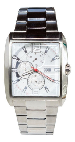 Reloj Hombre John L. Cook 5709 Multifuncion Wr 50m Acero