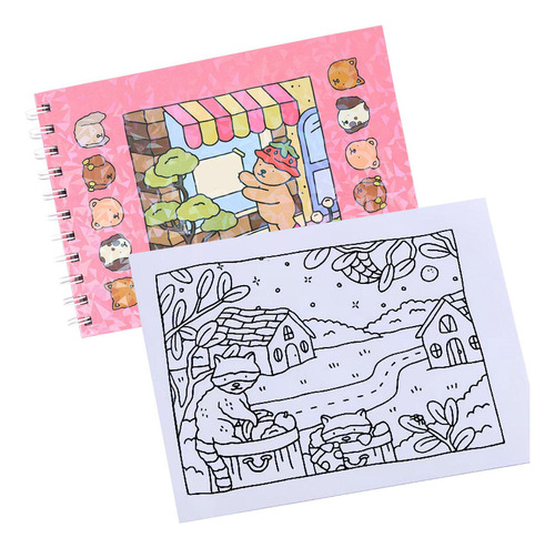 Set De Cuadernos De Bocetos De Tapa Dura De Dibujos Animados