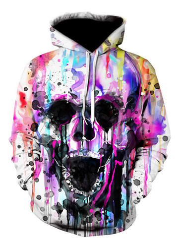 Sudadera Con Capucha Para Jóvenes Con Diseño De Calavera Par