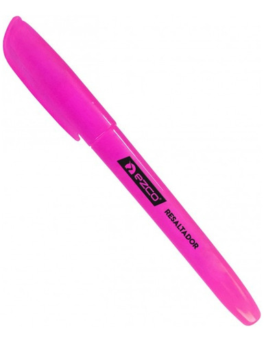 Resaltador Ezco Filgo Neon Biselado X 3 Unidades Color Rosa