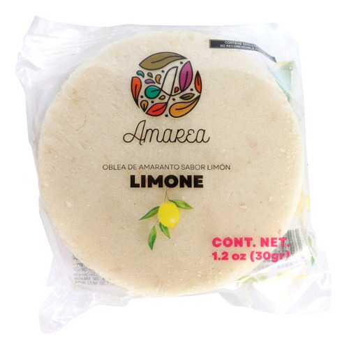 Amarea® Oblea De Amaranto Sabor Limone | 100 Piezas