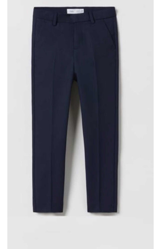 Pantalón De Vestir Zara Azul Marino