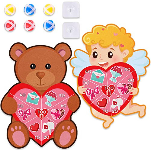 Chiazllta 2pcs Valentine's Day Games For Kids Valentine's Da