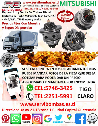 Venta De Turbo Mitsubishi Pajero 2.8 4m40 Tf035 Montero